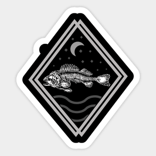 Skeleton Fish Sticker